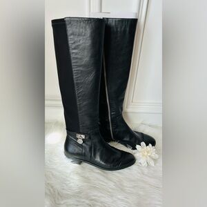 MICHAEL MICHAEL KORS BLACK LEATHER BOOTS🌺🌺